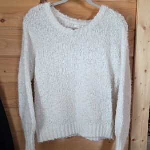 Maurices Soft White Crew Neck Sweater